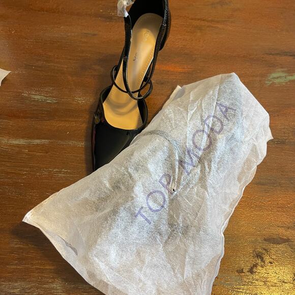 NWT TOP MODA Women's Stiletto Monroe-5 Verniz High Heels Ankle Strap Size 7 - Picture 10 of 10